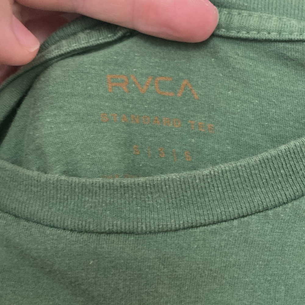 Green RVCA Tee - Picture 3 of 3